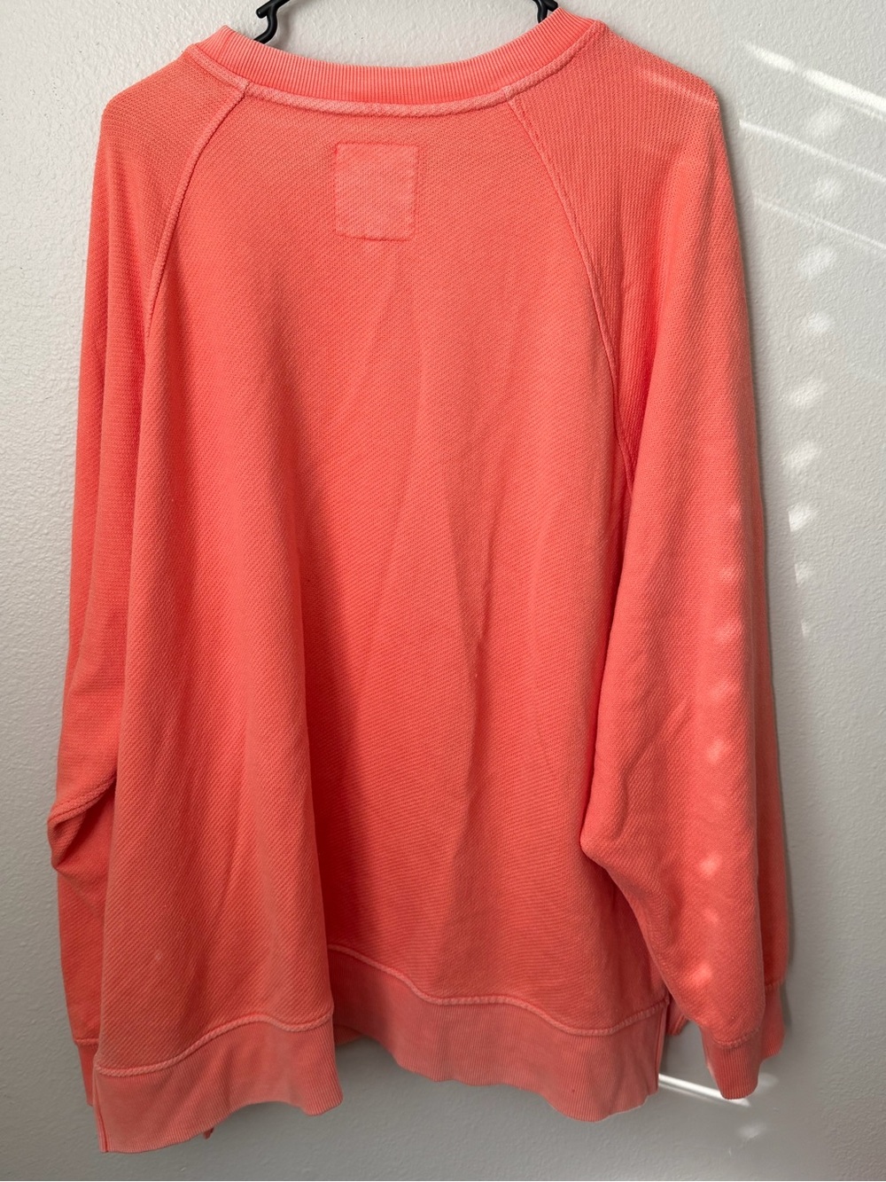 aerie Oversized Coral Crewneck Pullover Women’s XL - Picture 6 of 6